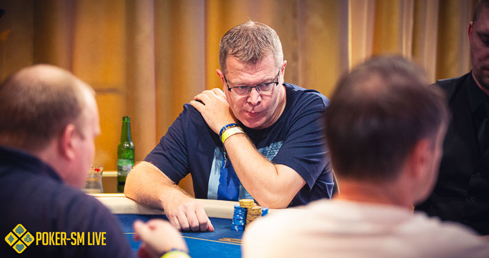 Mikael Johansson under Poker-SM Live 2024.