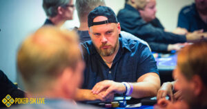 Thony Sjölund under Poker-SM Live 2024.