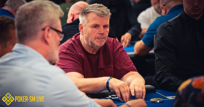 Anders Skommar Hansson under Poker-SM Live 2024.