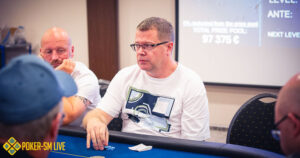 Mikael Andersson under Poker-SM Live 2024.