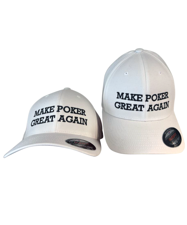 Cap white Lets make poker great again